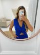 conjunto calça + colete (azul)