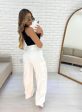 calça pantalona cargo alfaiataria (branca)