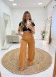 calça pantalona cargo alfaiataria (marrom)