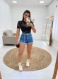 short jeans com cinto basic hyo