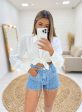 short jeans franja de strass (zoe)