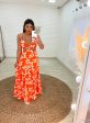 vestido longo bru ( laranja)