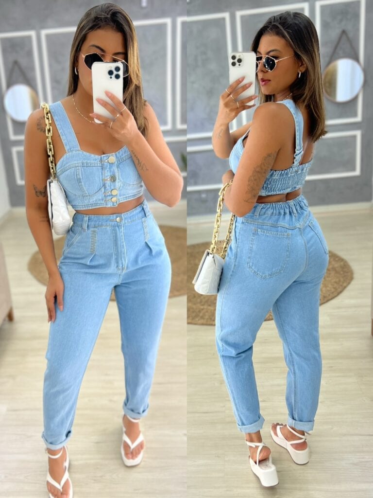 conjunto jeans maraisa