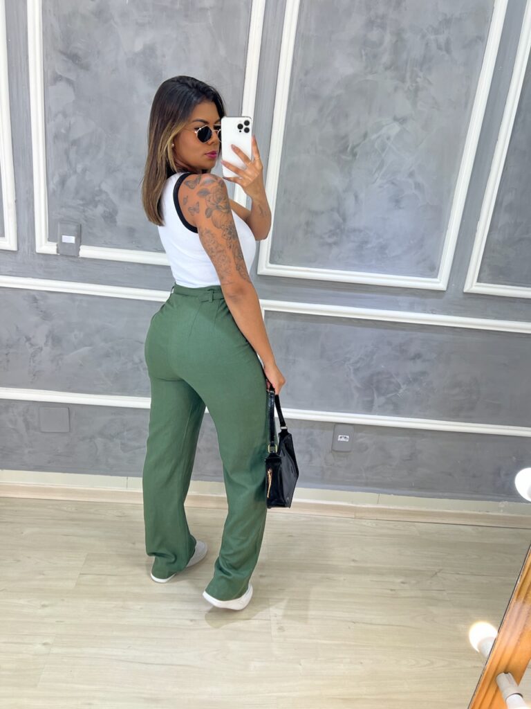 calça pantalona lina (verde musgo) calça pantalona lina (verde musgo)