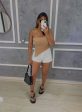 blusa tricô modal assimétrica