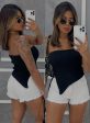 blusa tricô modal assimétrica