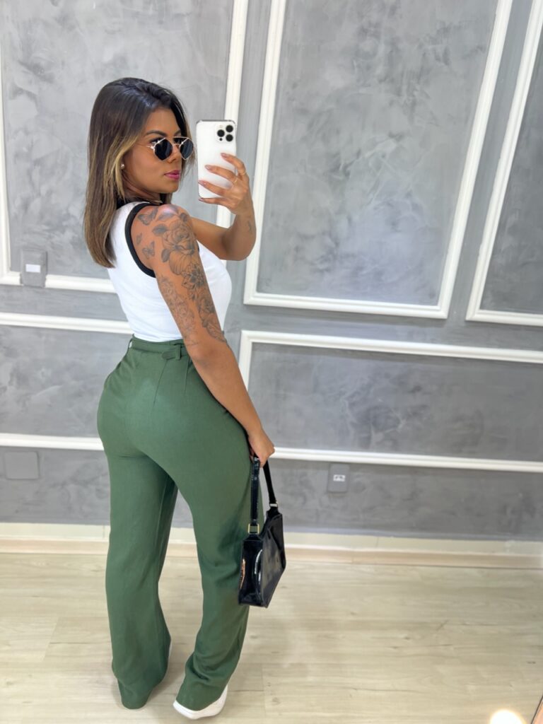 calça pantalona lina (verde musgo) calça pantalona lina (verde musgo)