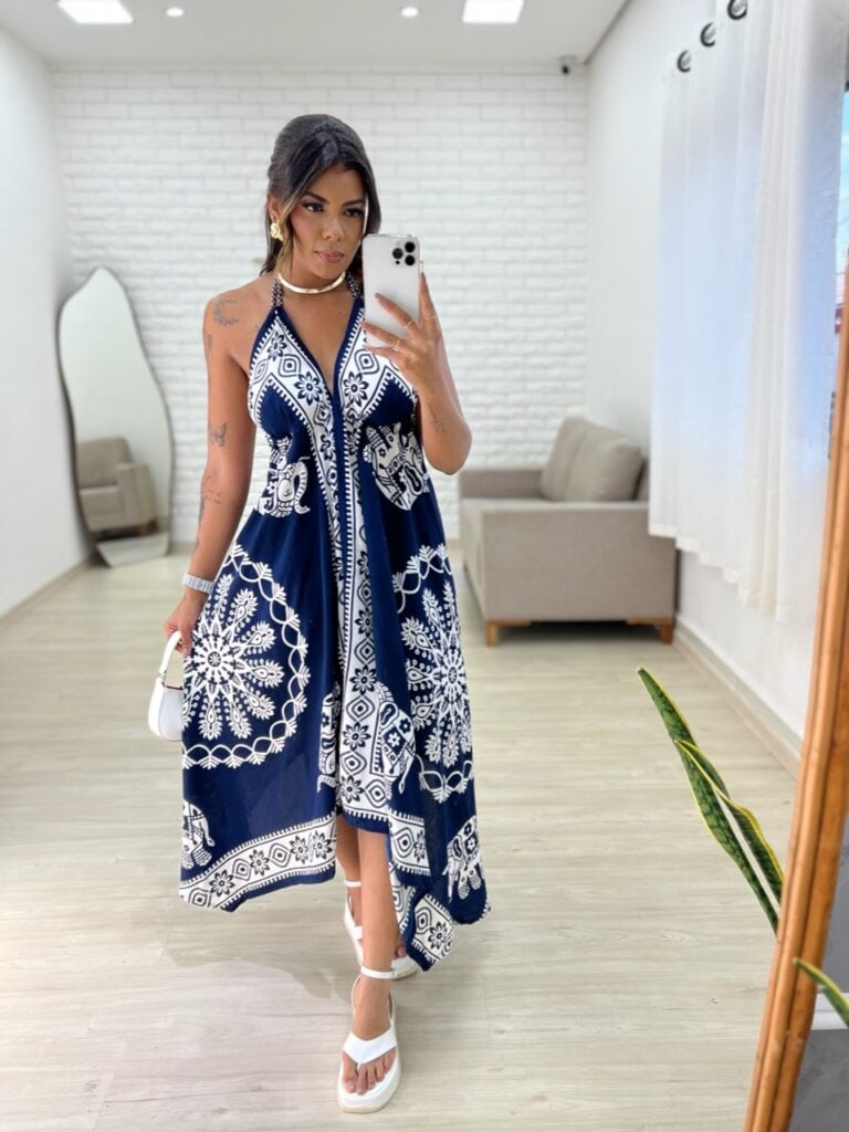 vestido indiano kaly (azul)
