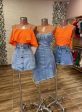 vestido jeans retrô
