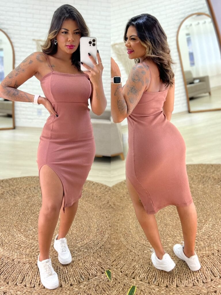 vestido mid coraline (marrom) vestido mid coraline (marrom)