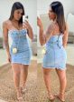 vestido jeans retrô