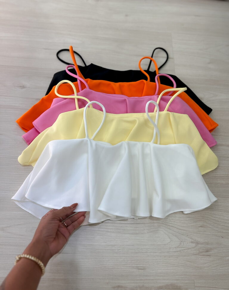 cropped gringa babado cropped gringa babado