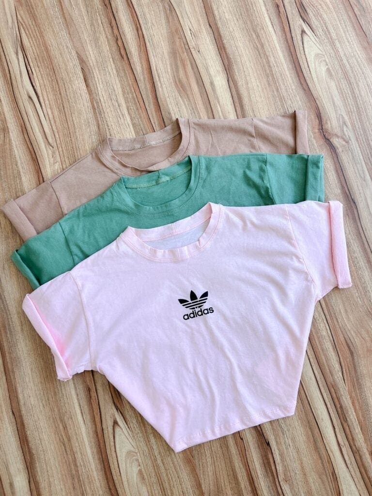 cropped algodão adidas cropped algodão adidas