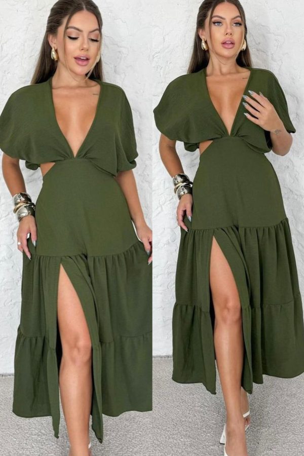 vestido glamour (champanhe)