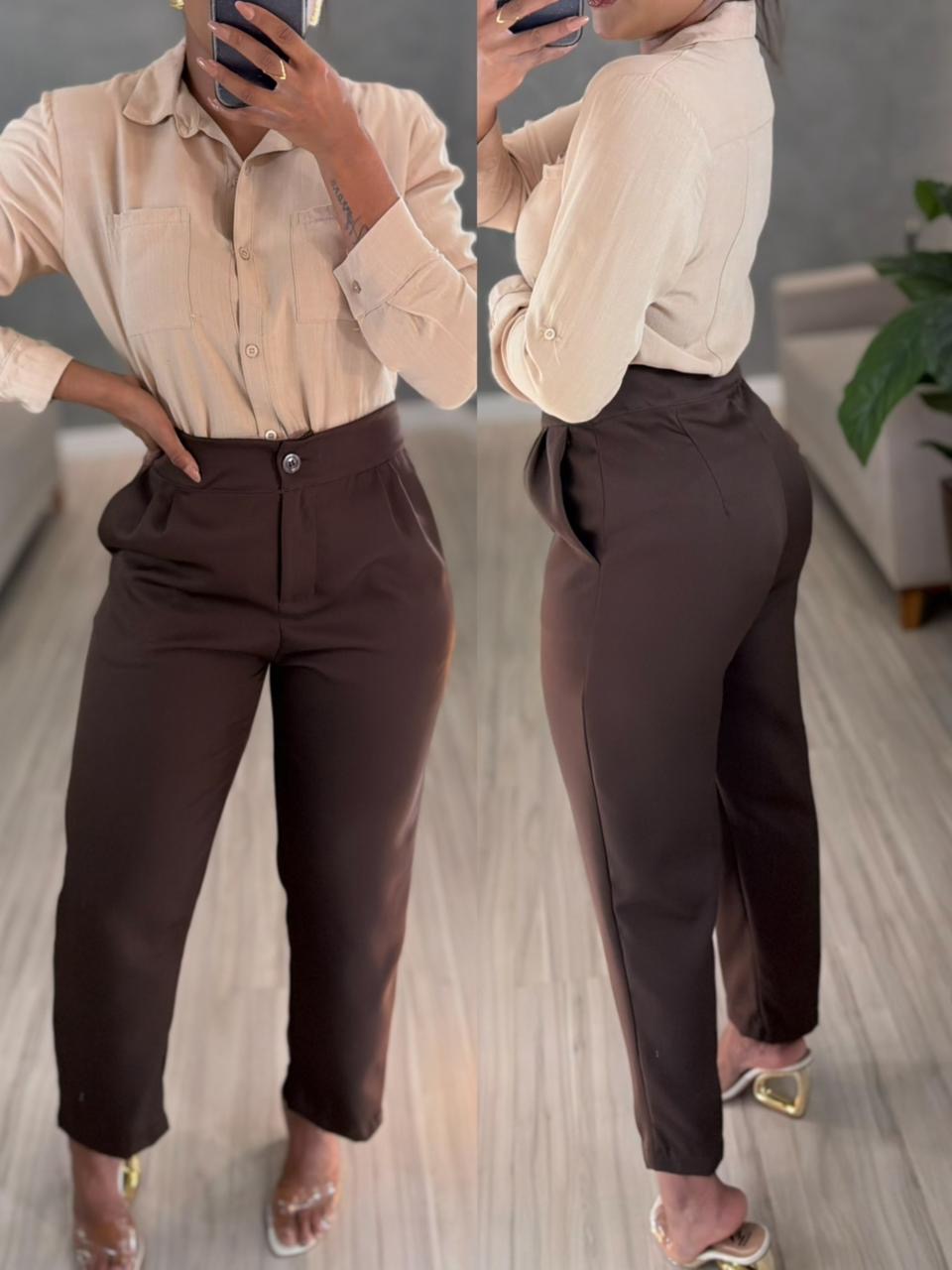 calça jeans flare